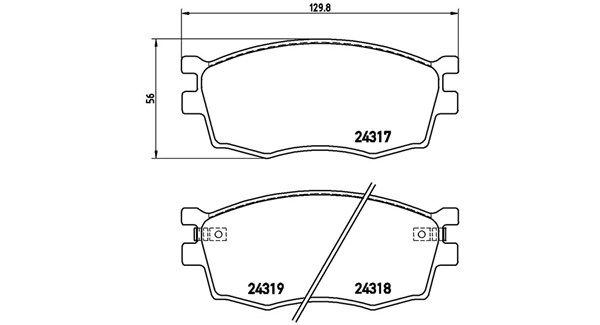 MAGNETI MARELLI Piduriklotsi komplekt,ketaspidur 363700430026